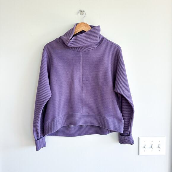 Zella Carey Ridge Funnel Neck Pullover Purple XS - Picture 1 of 9
